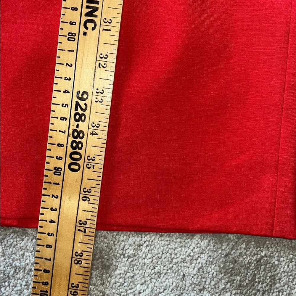Red Cap-Sleeve Sheath Dress - Picture 9 of 11